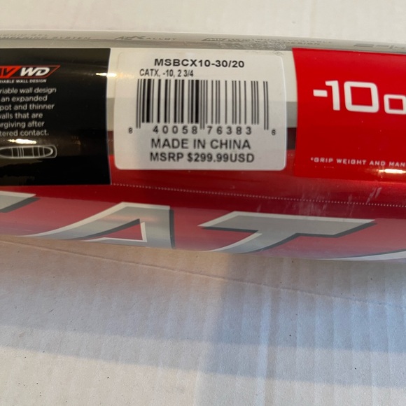 Marucci cat X baseball bat 30” Drop 10 new with tags still in wrapper - Picture 9 of 11